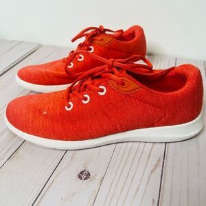 Merinos Wool Sneakers Red Orange Lightweight